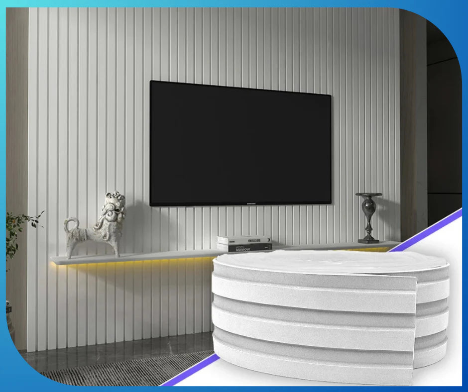 Painel Ripado Laminado de EVA Autocolante Auréon - Sofisticação e Conforto em Cada Detalhe