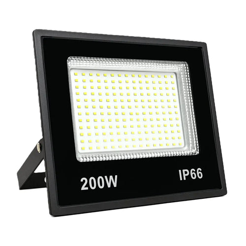Refletor LED 200w Holofote SMD Branco Frio ATM Prova d'água